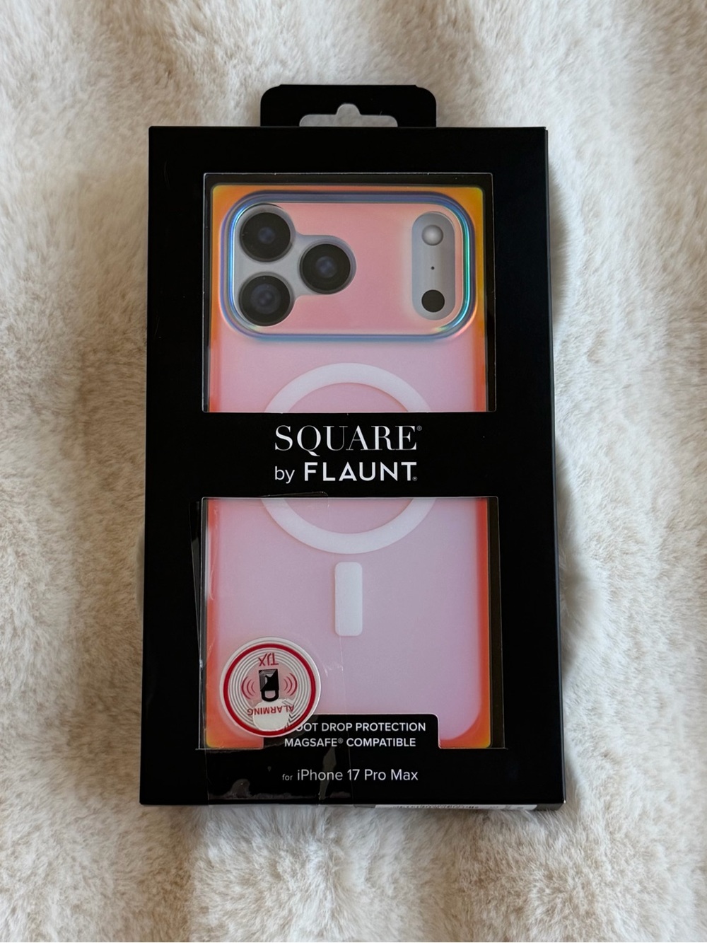🆕 Flaunt SQUARE iPhone 17 Pro Max Iridescent Satin Case!